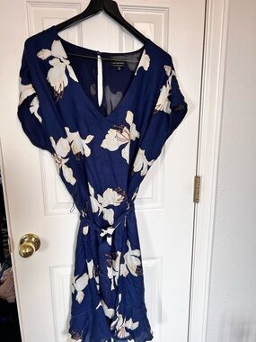 Lucky Brand Navy Blue Floral Mini Dress